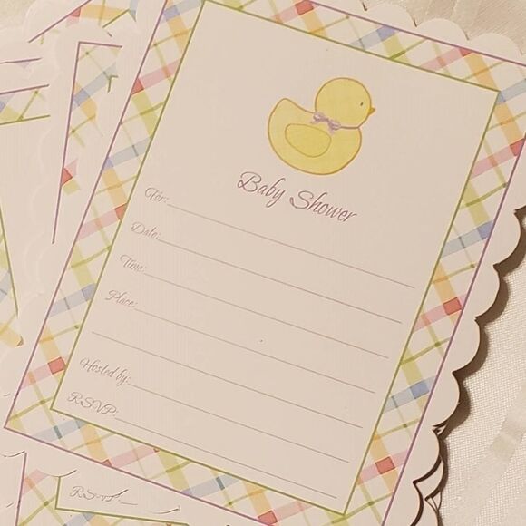 🌈"It's A Girl" Shower Invites and Announcements - Picture 3 of 4